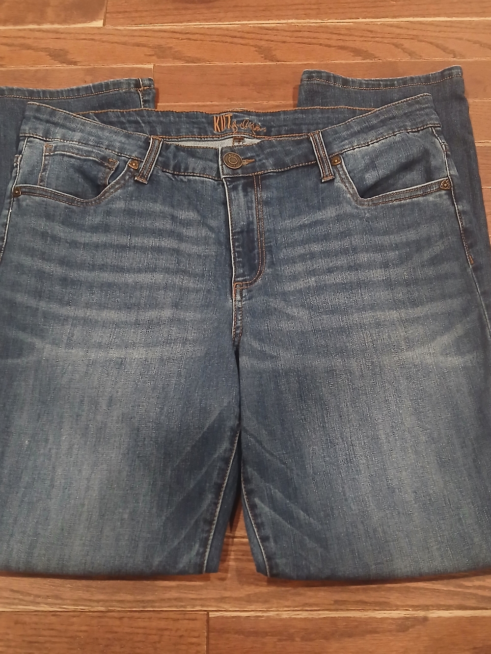 KUT from the Kloth Cathrine Boyfriend Jeans Sz 12 Womens Blue Denim Summer Fall
